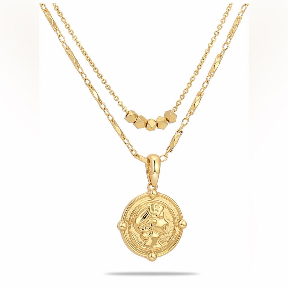 ⭐️FINAL PRICE #66 Gold Plated Coin Pendant Necklace